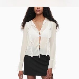 Aritzia frenchy blouse